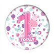 5.5cm AGE 1 GIRL BADGE 6S