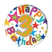 5.5cm AGE 3 BOY BADGE 6S