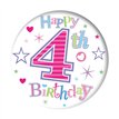 5.5cm AGE 4 GIRL BADGE 6S