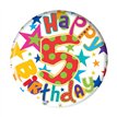 5.5cm AGE 5 BOY BADGE 6S