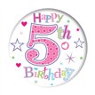5.5cm AGE 5 GIRL BADGE 6S