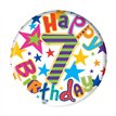 5.5cm AGE 7 BOY BADGE 6S
