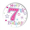 5.5cm AGE 7 GIRL BADGE 6S