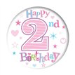 5.5cm AGE 2 GIRL BADGE 6S