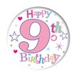 5.5cm AGE 9 GIRL BADGE 6S