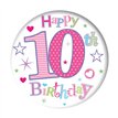 5.5cm AGE 10 GIRL BADGE 6S