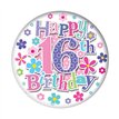 5.5cm AGE 16 FEMALE BADGE 6S