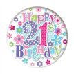 5.5cm AGE 21 FEMALE BADGE 6S