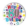 5.5cm AGE 80 UNISEX  BADGE 6S