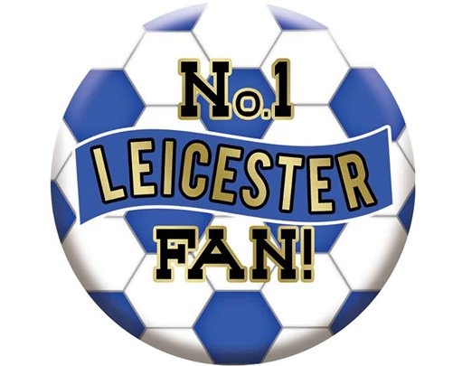 5.5cm LEICESTER FOOTBALL BADGE 6S