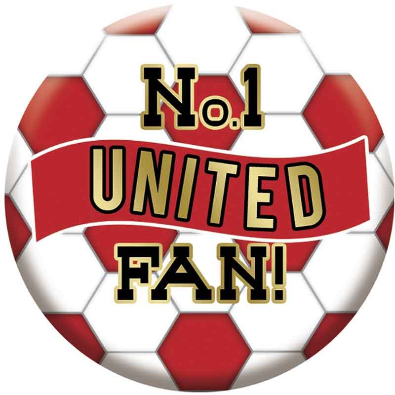 5.5cm UNITED FOOTBALL BADGE 6S