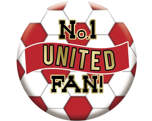 5.5cm UNITED FOOTBALL BADGE 6S