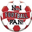 5.5cm RED AND WHITE FOOTBALL BADGE 6S
