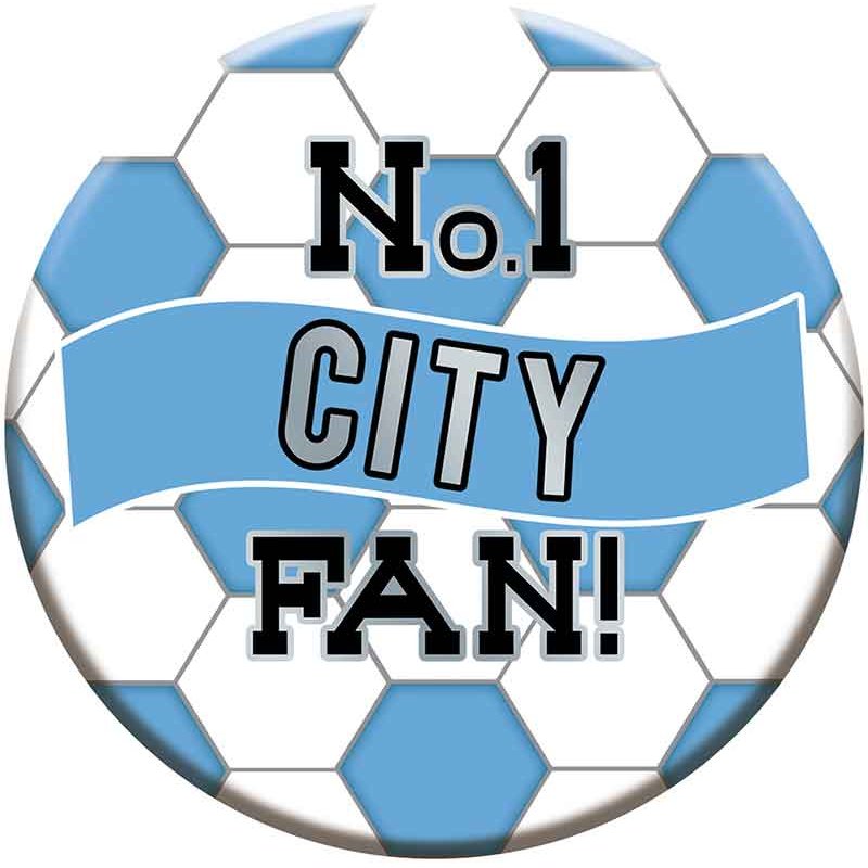 15 cm CITY FOOTBALL BADGE