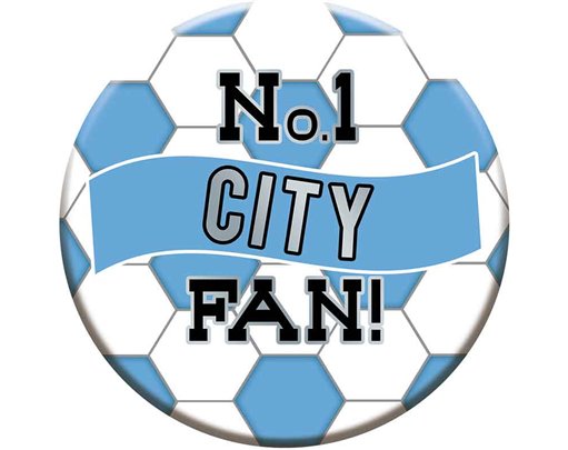 15 cm CITY FOOTBALL BADGE