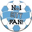 15 cm CITY FOOTBALL BADGE