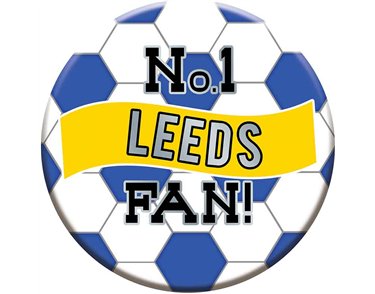 15cm LEEDS FOOTBALL BADGE