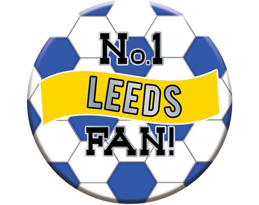 15cm LEEDS FOOTBALL BADGE