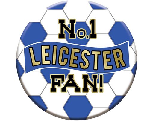 15cm LEICESTER FOOTBALL BADGE