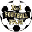 15cm BLACK AND WHITE FOOTBALL BADGE