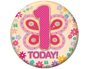 5.5cm AGE 1 FEMALE BADGE 6S