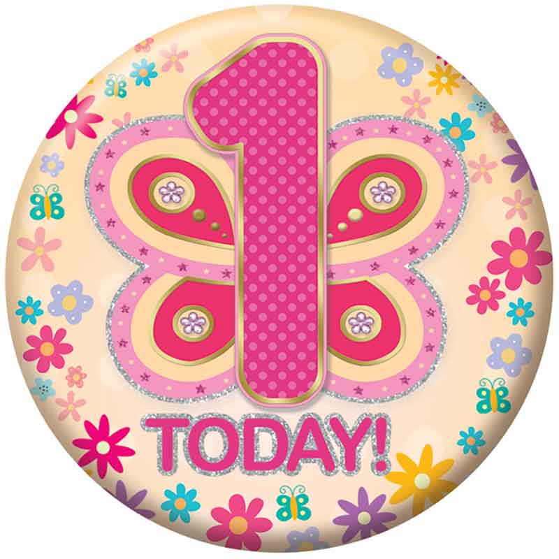 5.5cm AGE 1 FEMALE BADGE 6S