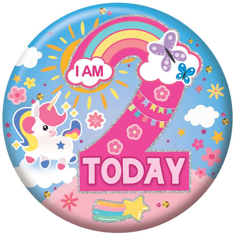 5.5cm AGE 2 FEMALE BADGE 6S
