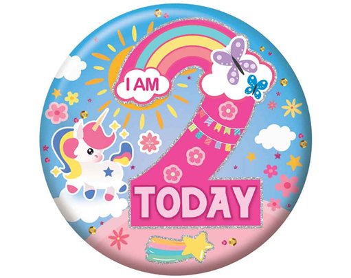 5.5cm AGE 2 FEMALE BADGE 6S