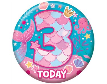 5.5cm AGE 3 FEMALE BADGE 6S