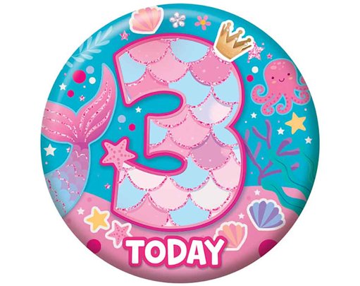5.5cm AGE 3 FEMALE BADGE 6S