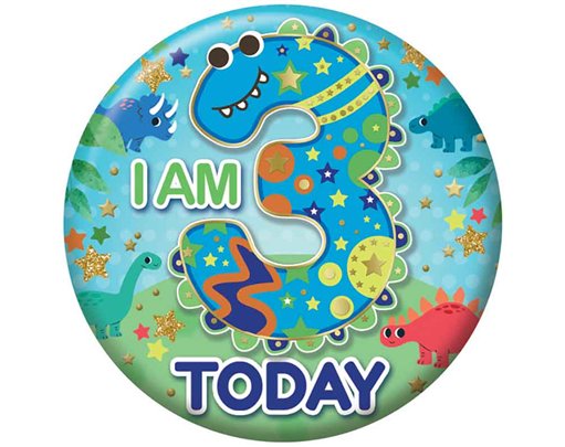 5.5cm AGE 3 MALE BADGE 6S