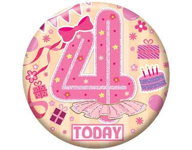 5.5cm AGE 4 FEMALE BADGE 6S