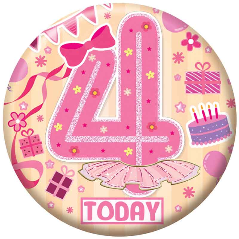 5.5cm AGE 4 FEMALE BADGE 6S