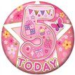 5.5cm AGE 5 FEMALE BADGE 6S