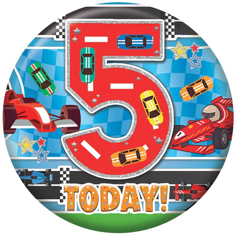 5.5cm AGE 5 MALE BADGE 6S