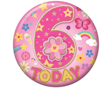 5.5cm AGE 6 FEMALE BADGE 6S