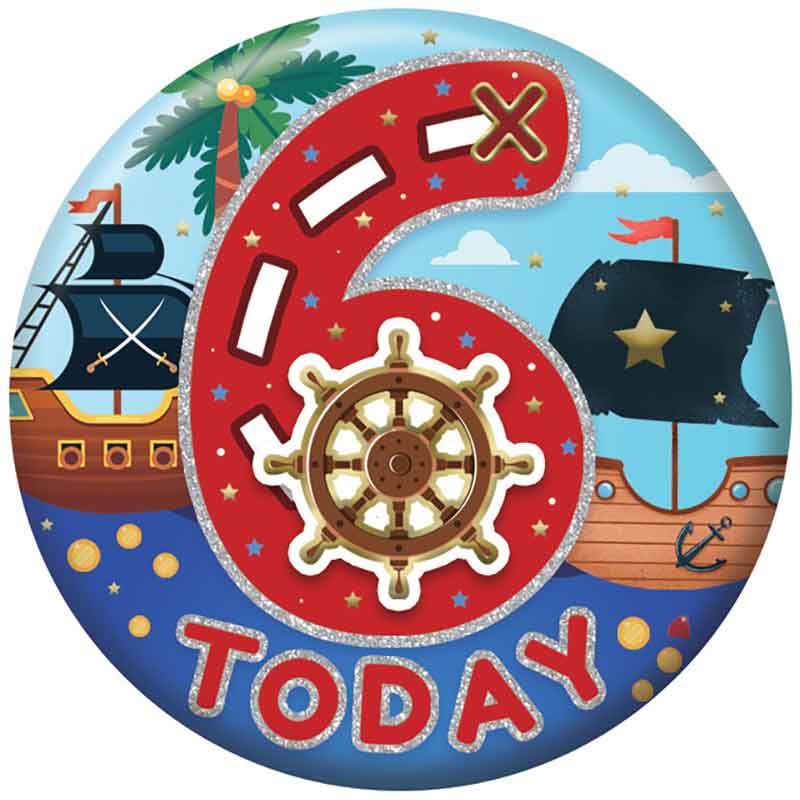 5.5cm AGE 6 MALE BADGE 6S