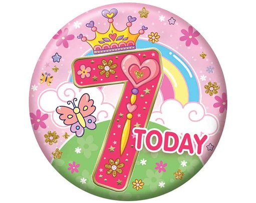 5.5cm AGE 7 FEMALE BADGE 6S