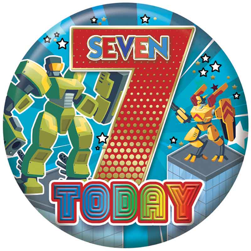5.5cm AGE 7 MALE BADGE 6S
