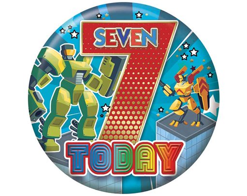 5.5cm AGE 7 MALE BADGE 6S