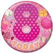 5.5cm AGE 8 FEMALE BADGE 6S