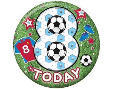 5.5cm AGE 8 MALE BADGE 6S