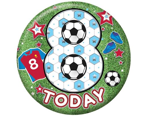 5.5cm AGE 8 MALE BADGE 6S