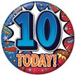5.5cm AGE 10 MALE BADGE 6S