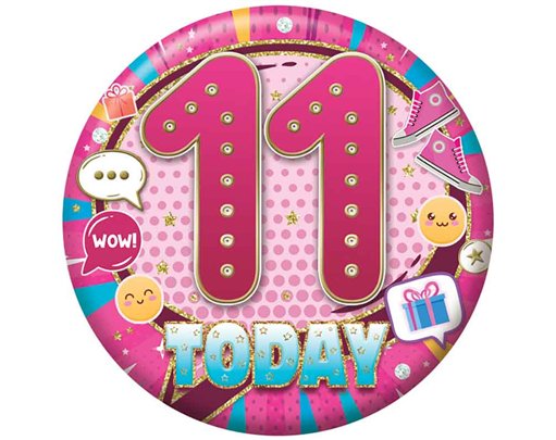 5.5cm AGE 11 FEMALE BADGE 6S