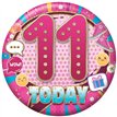 5.5cm AGE 11 FEMALE BADGE 6S
