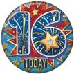 5.5cm AGE 16 MALE BADGE 6S