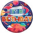 5.5cm HAPPY BIRTHDAY BOY JUVENILE BADGE 6S