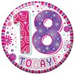 5.5cm AGE 18 FEMALE BADGE 6S