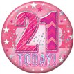 5.5cm AGE 21 FEMALE BADGE 6S